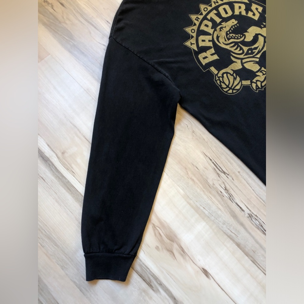 OVO Toronto Raptors 2014 Drake Night Shirt Womens L Black Gold 416 Long Sleeve - Picture 4 of 15